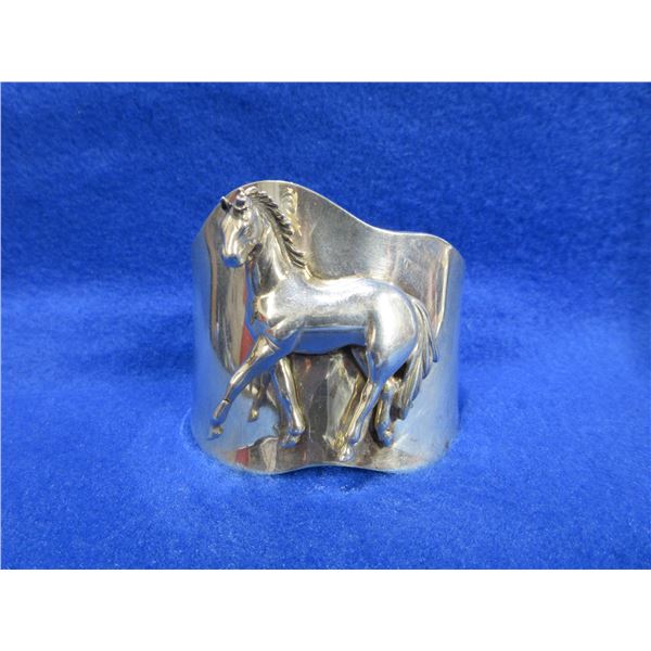 Sterling Silver Custom Made Bracelet with Horse Figure