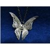 Image 2 : Butterfly Pendant with Crystal on 19 Inch Chain - No Markings