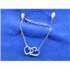 Image 1 : Double Heart Bracelet - 7 Inch - No Markings