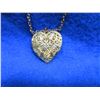 Image 2 : Heart Shaped Locket and Chain  - No Markings - 20 Inch