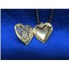 Image 3 : Heart Shaped Locket and Chain  - No Markings - 20 Inch