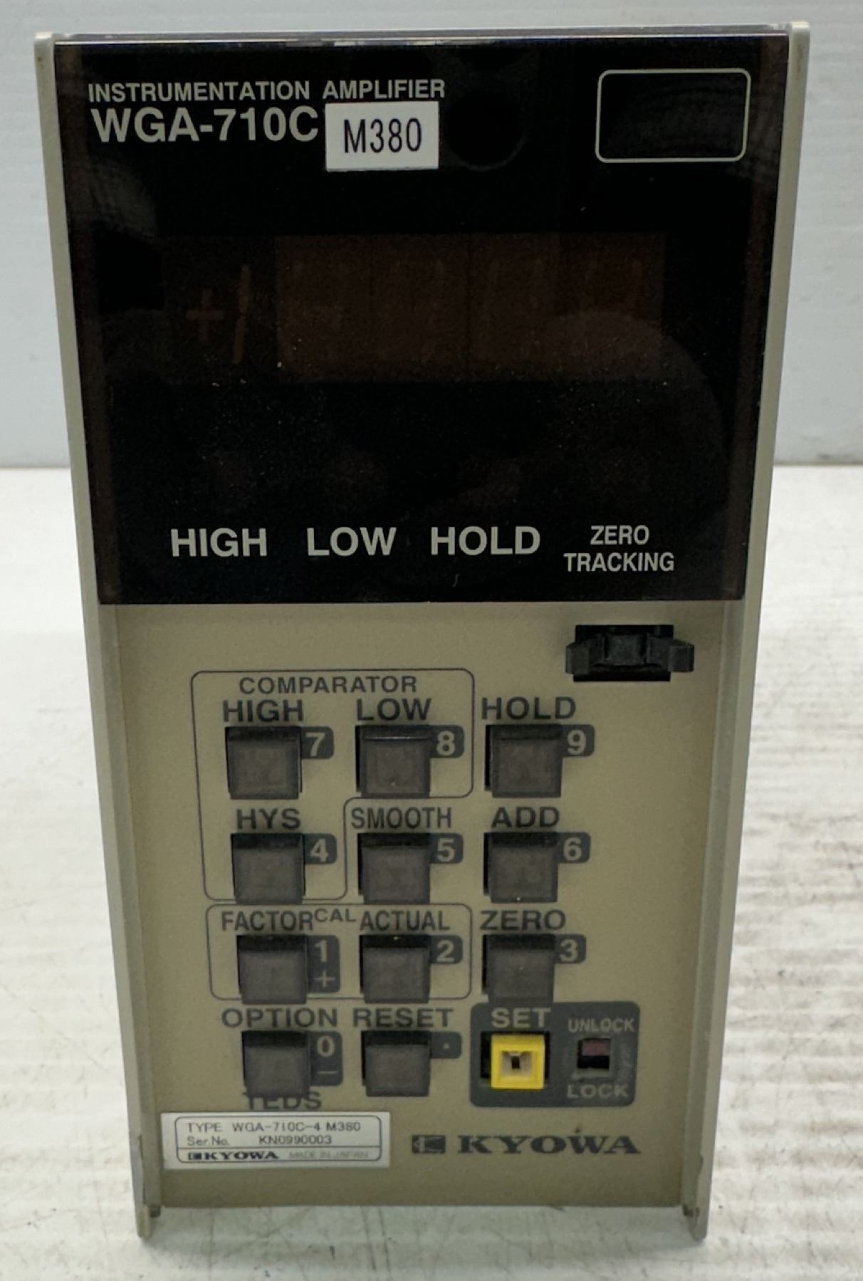Kyowa #WGA-710C-4 M380 Instrumentation Amplifier