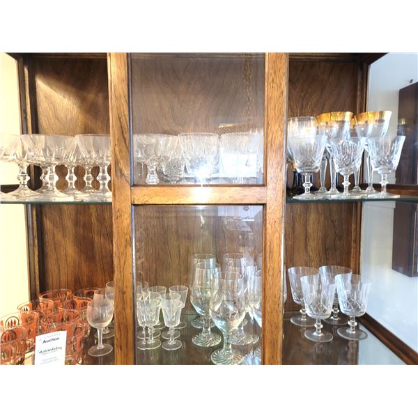 Crystal Stemware, & Vintage Glass Tumblers A
