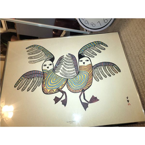 Inuit Art  'Two Birds of Baffin' by Lucy & Spring Journey by Pudlo  A