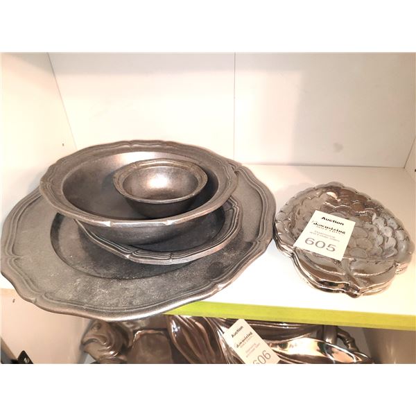 Pewter Servingware A