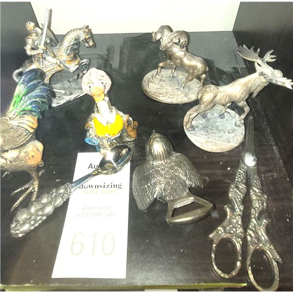 Pewter Decor Animals A