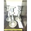 Image 2 : 3 Pewter Candle Sticks A