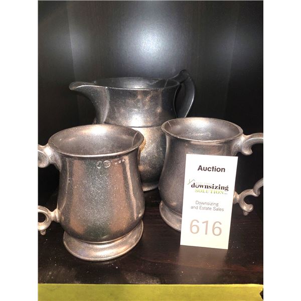 Pewter Mugs, Pitchers A