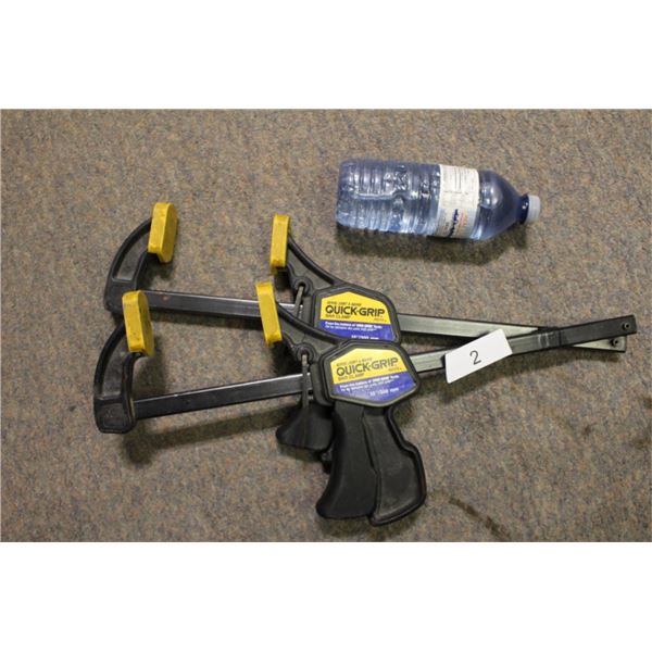 2 Quick grip bar clamps