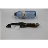 Image 2 : Hunting knife in sheath with lion head handle