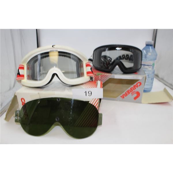 Carerra ski goggles with extra shaded lens