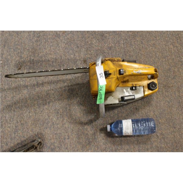 Working gas chain saw