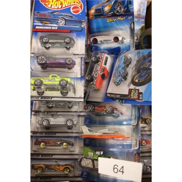 Assortment of 25 Hot Wheels by Mattel