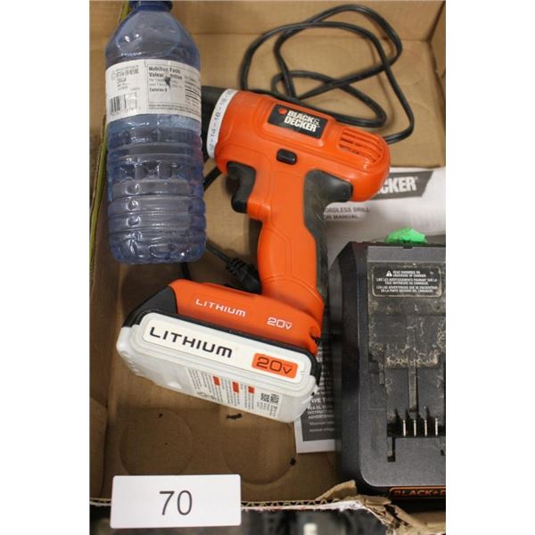 Black & Decker Cordless 29V Drill works