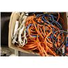 Image 1 : Box of assorted extension cords
