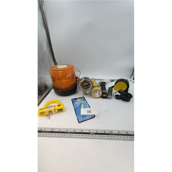 Vintage Gas Saver / Amber Light / Flashlights /