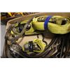 Image 2 : Box of assorted bungy & ratchet straps