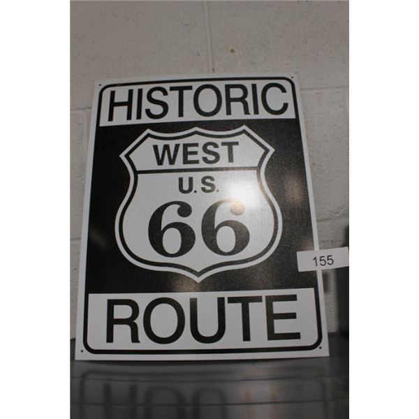 Route 66 metal sign