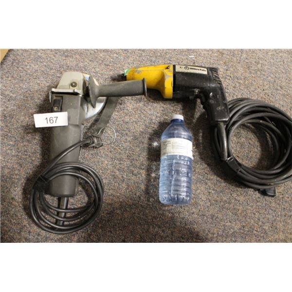Impact wrench and Craftsman angle grinder