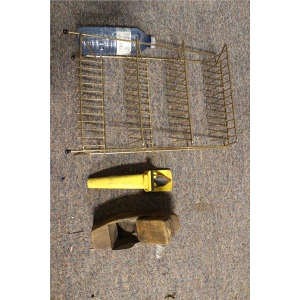 Record holder, can piercer, oil can spout, etc