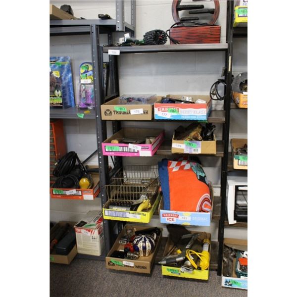 Metal shelf contents not included