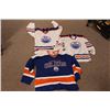 Image 1 : Assorted sizes Oilers jerseys