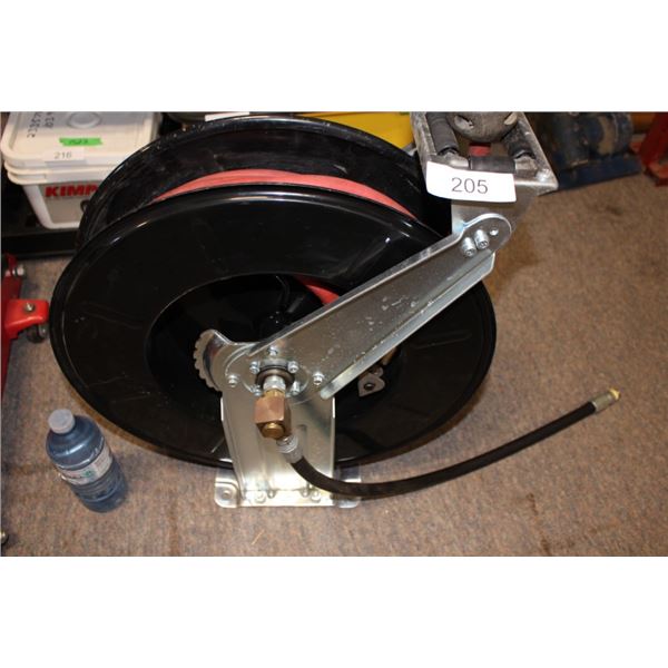 Air hose on reel