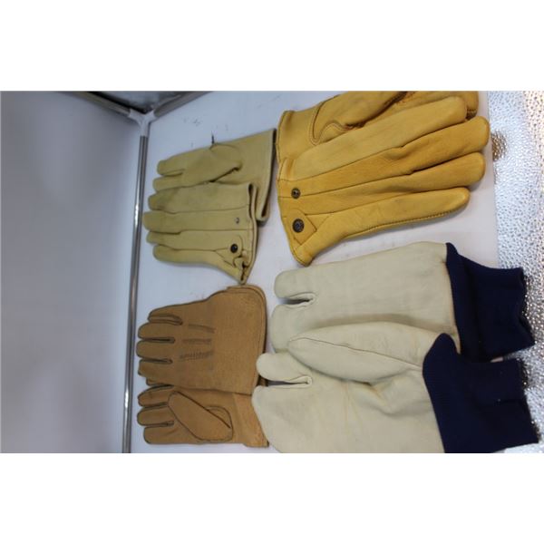 box of assorted gloves