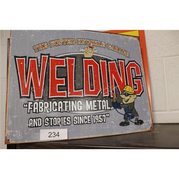 The Busted Knuckle Garage Metal sign