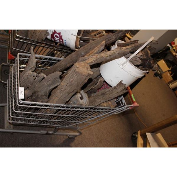 Wooden  logs petrified