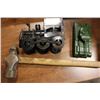 Image 1 : Hammer, Model car, train,  & tank