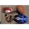 Image 2 : Bike Helmet, football, ball glove, etc