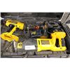 Image 1 : DeWalt rechargeable drill, and reciprocating saw