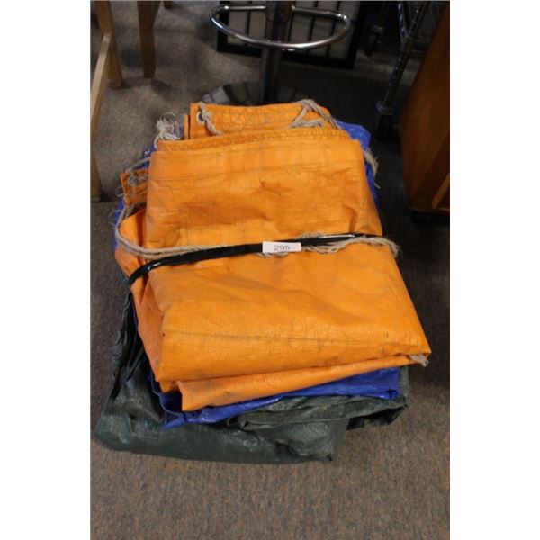 assorted tarps