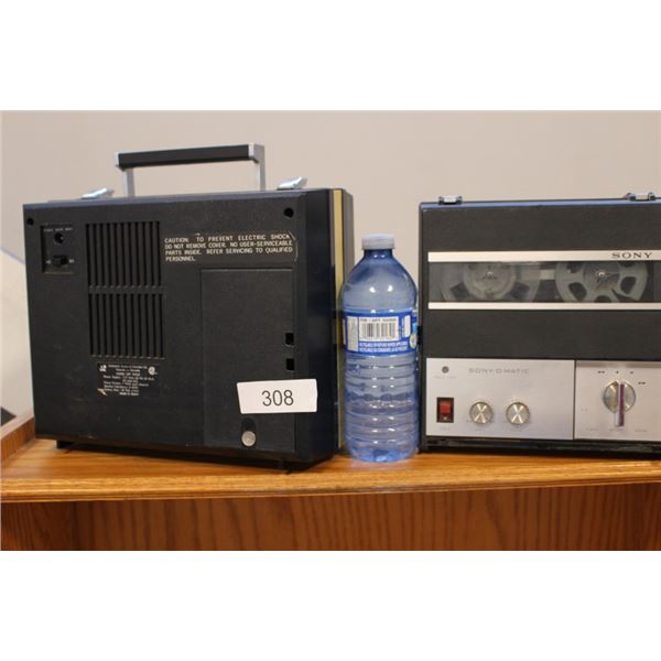 Sony O Matic tape player w/ speakers