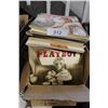 Image 2 : Box of Vintage Playboy magazines