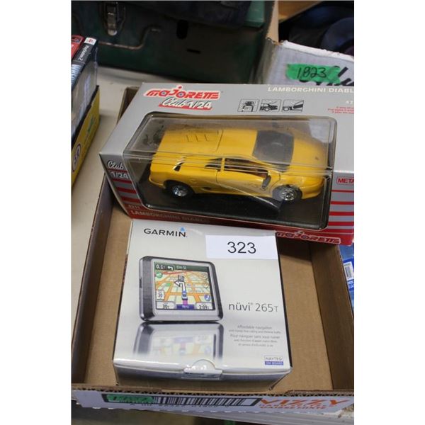 Garmin nuvi 265 and model Lamborghini diablo car