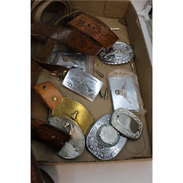 Collection of Belts, buckles and boleros