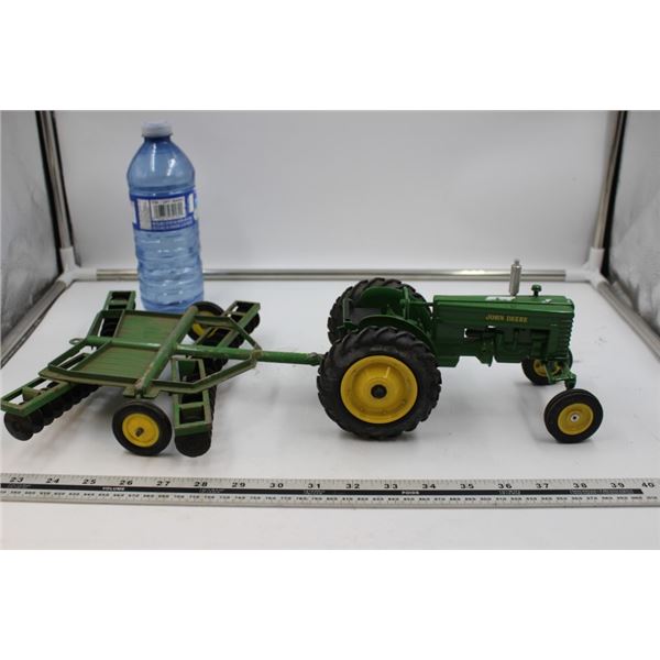 John Deere MT Tractor and Disc Implement