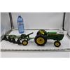 Image 1 : John Deere Model Tractor with Plow Implement