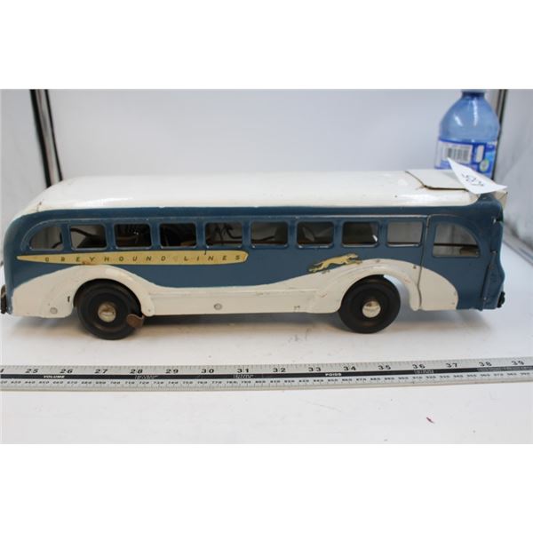 Buddy L Wind up Greyhound Bus Lines Toy