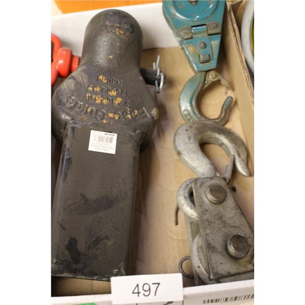 Ease Guide Trailer Hitch c/w 2 Snatch Blocks