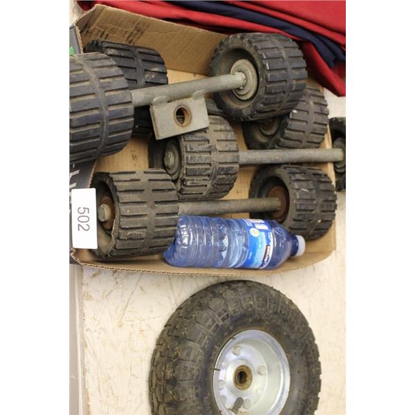 Misc Lot Of Boat Trailer Wheels