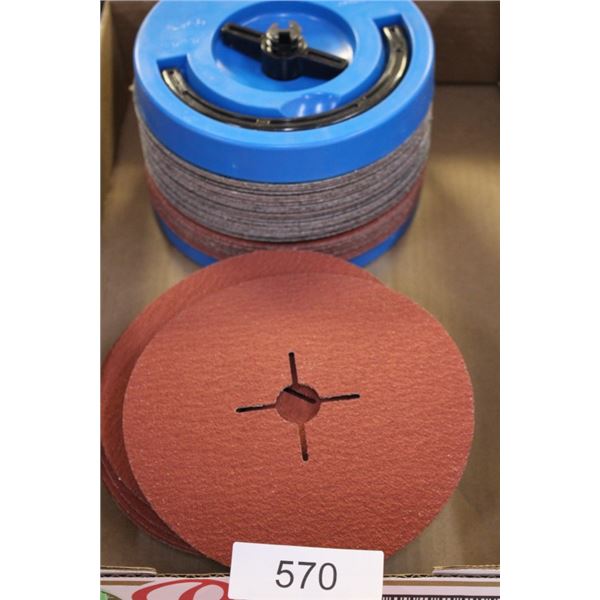 New Sanding Discs-,50-  Tyrolit Fiber 180 x 22 mm