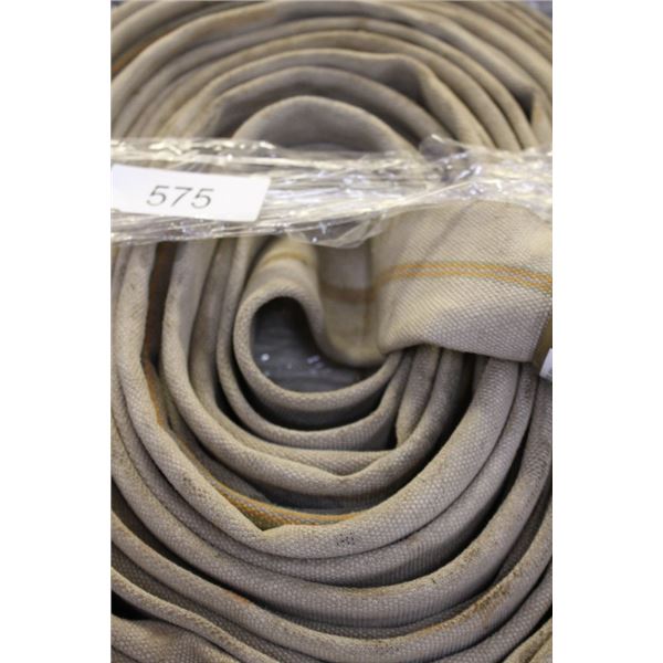 Vintage Fire Hose With Nozzle