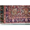 Image 2 : 100% hand made Iranian wool carpet with center medallion, floral design with highlights of red, pink