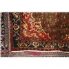 Image 2 : 100% hand made Iranian iron wool carpet "Kurdish" with center medallion, with moss colour background