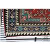 Image 2 : 100% hand made Iranian wool carpet "Ardebil" with center medallion, red background and stylized anim