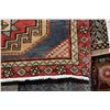 Image 2 : 100% hand made Iranian wool carpet "Ardebil" with blue background, triple medallion and highlights o