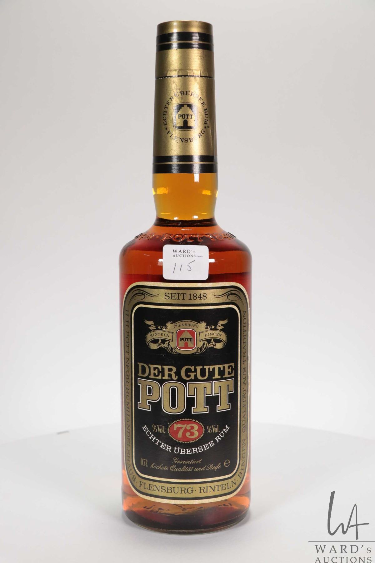 St. Maaren Der Gute Pott/ 73/ German Rum/ 700ml/ 73% ABV Note: Alcohol ...